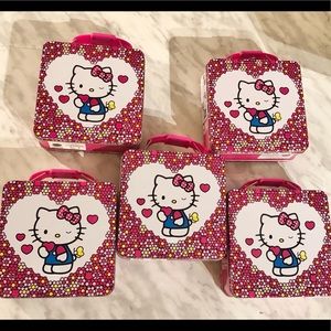 5 Authentic Hello Kitty (Sanrio) Tin Boxes - NWT